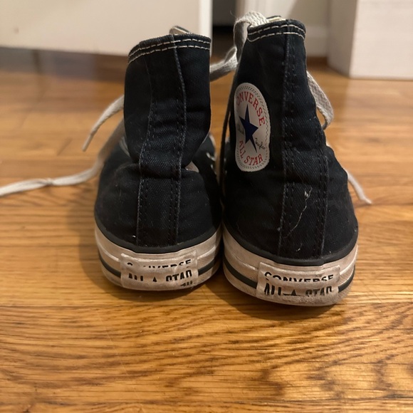 Women’s Black High-Top Converse - Picture 3 of 4